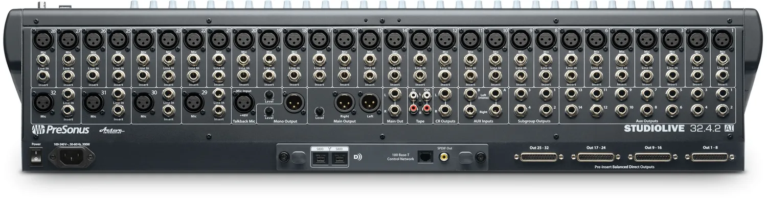 PreSonus StudioLive 32.4.2AI mixer digitale 32 canali