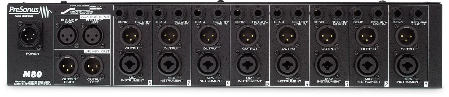 PreSonus M80 preamplificatore 8 canali con IDSS