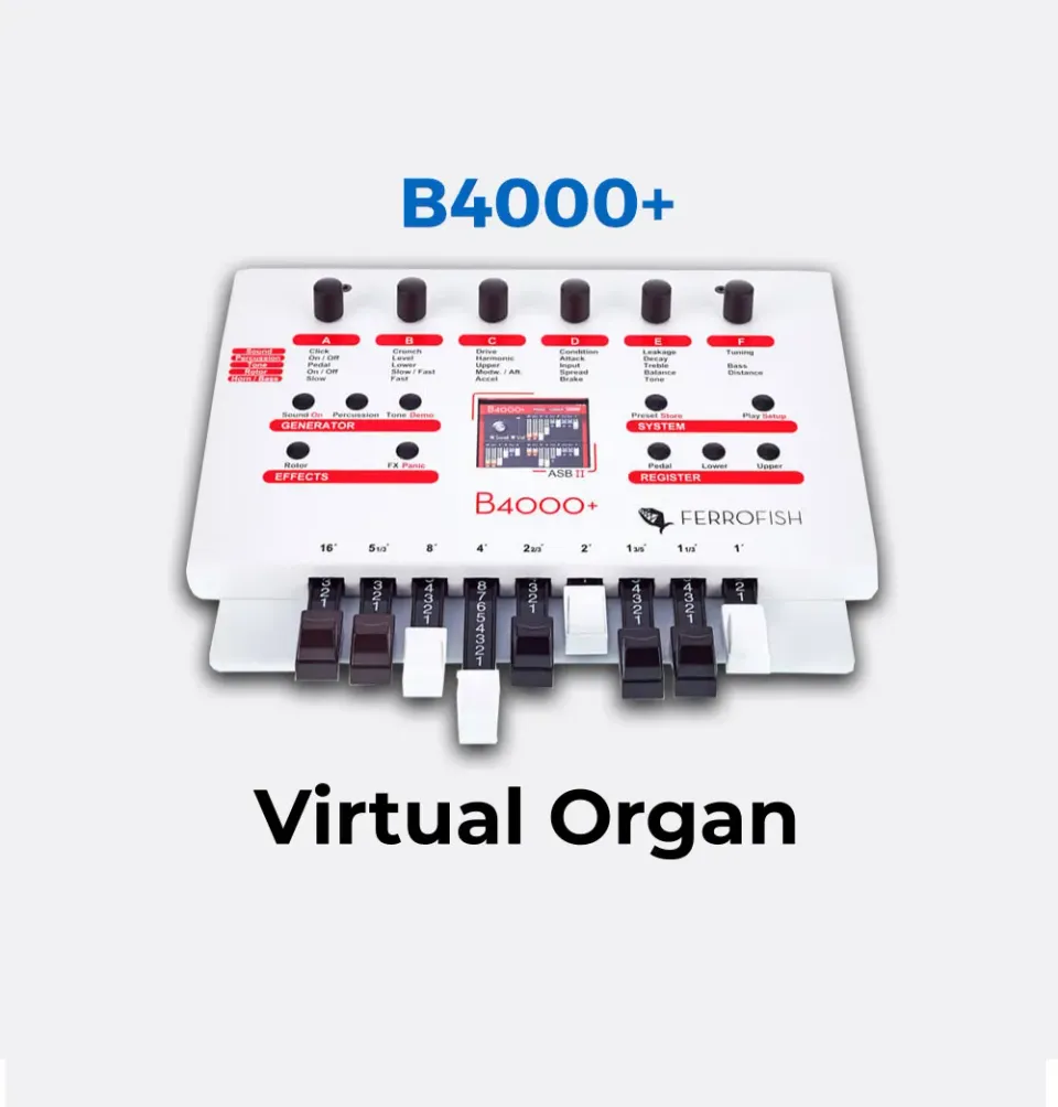 Ferrofish B4000+ expander organo modelling 9 drawbar
