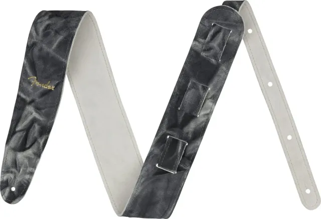 Fender Tie-Dye tracolla chitarra pelle nero 5 cm