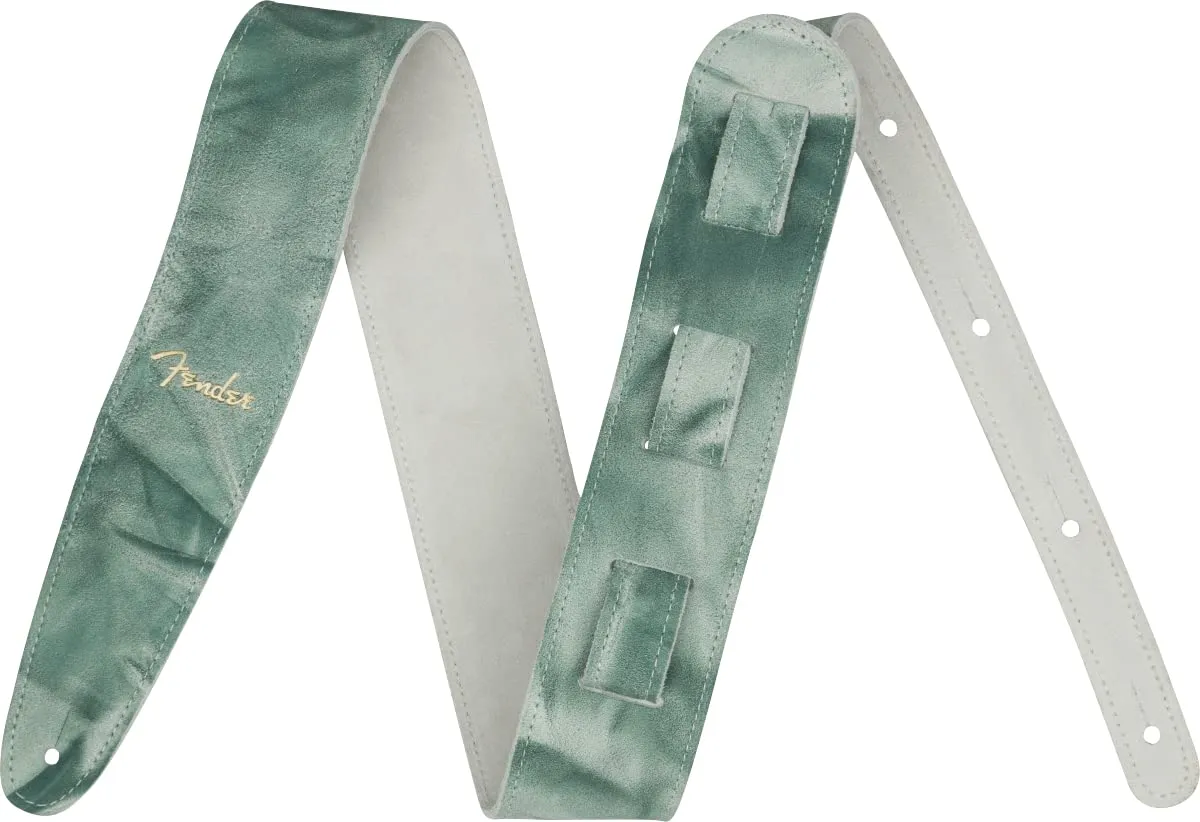 Fender Tie-Dye tracolla chitarra pelle nero 5 cm