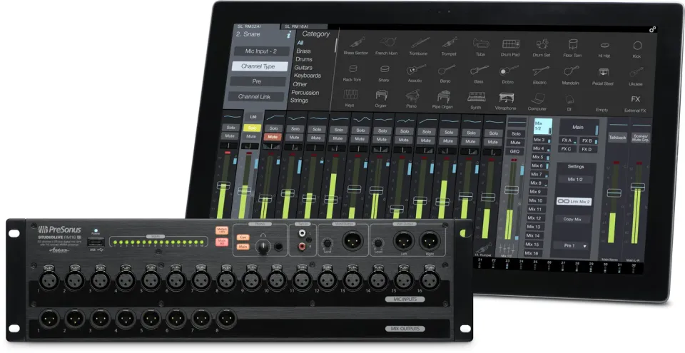 PreSonus StudioLive RM16AI mixer digitale rack 32 canali