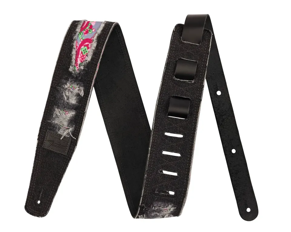 Fender x Wrangler tracolla chitarra denim indaco regolabile