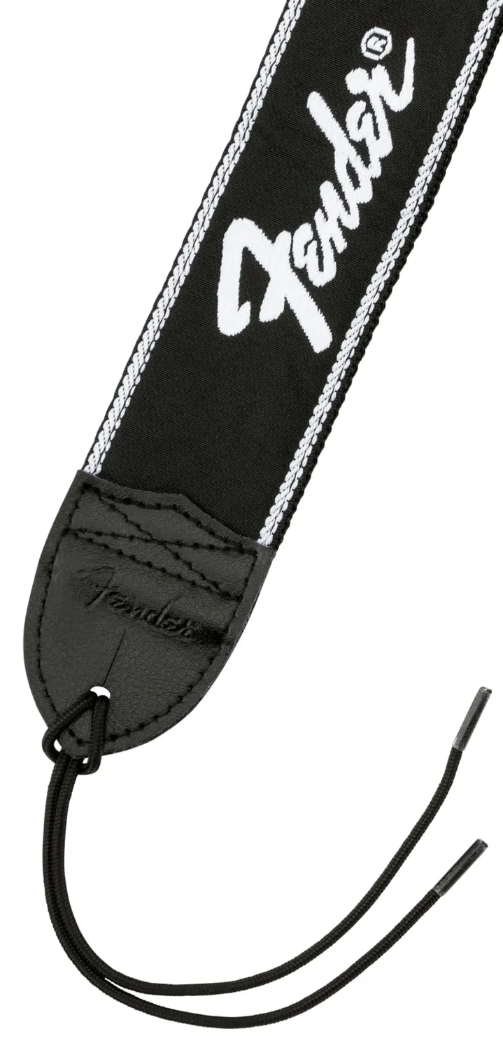 Fender Running Logo tracolla chitarra 2" nera