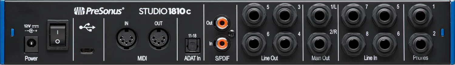 PreSonus Studio 1810c scheda audio USB 18 ingressi ADAT
