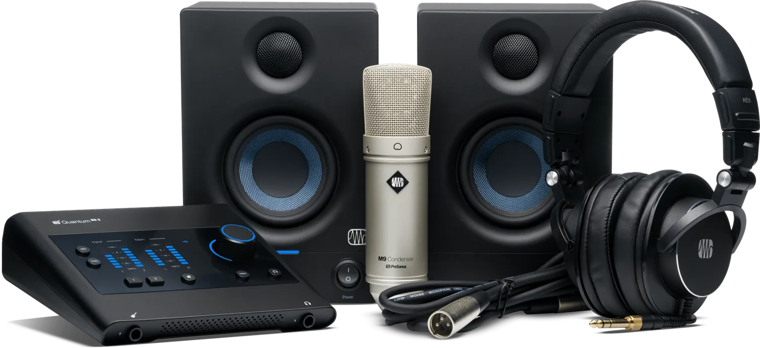 PreSonus Quantum ES 2 bundle studio USB-C completo