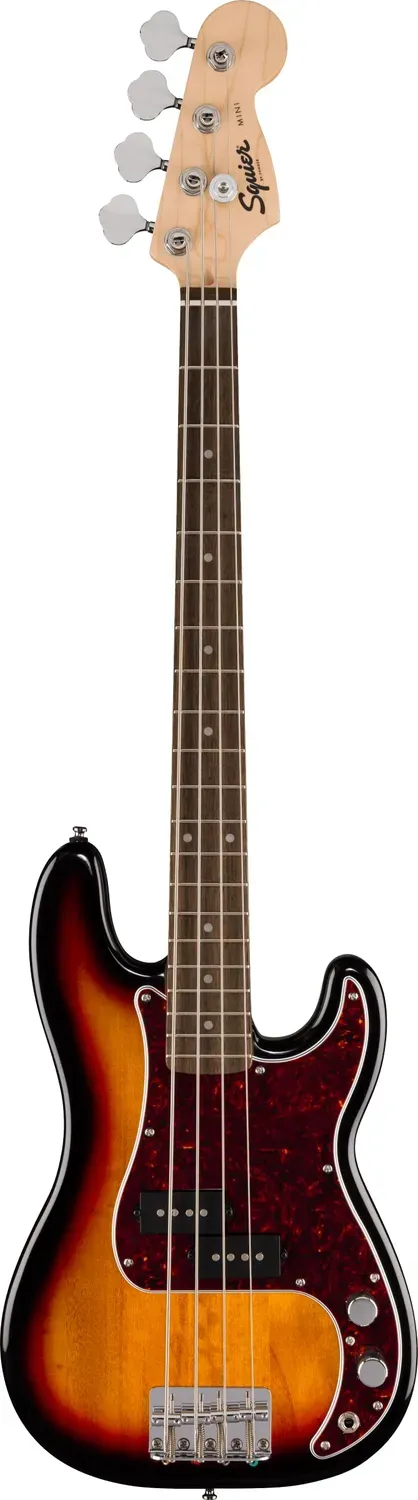 Squier Mini Precision Bass basso elettrico 3/4 Sunburst scala corta
