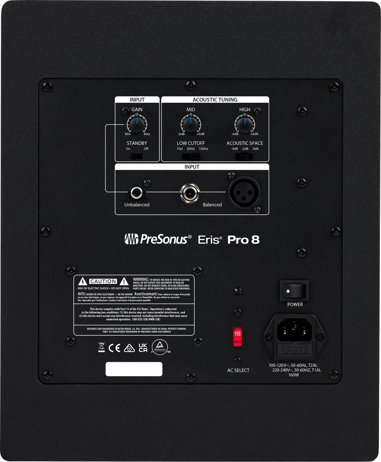 PreSonus Eris Pro 8 Monitor Studio Coassiale Singolo 140W