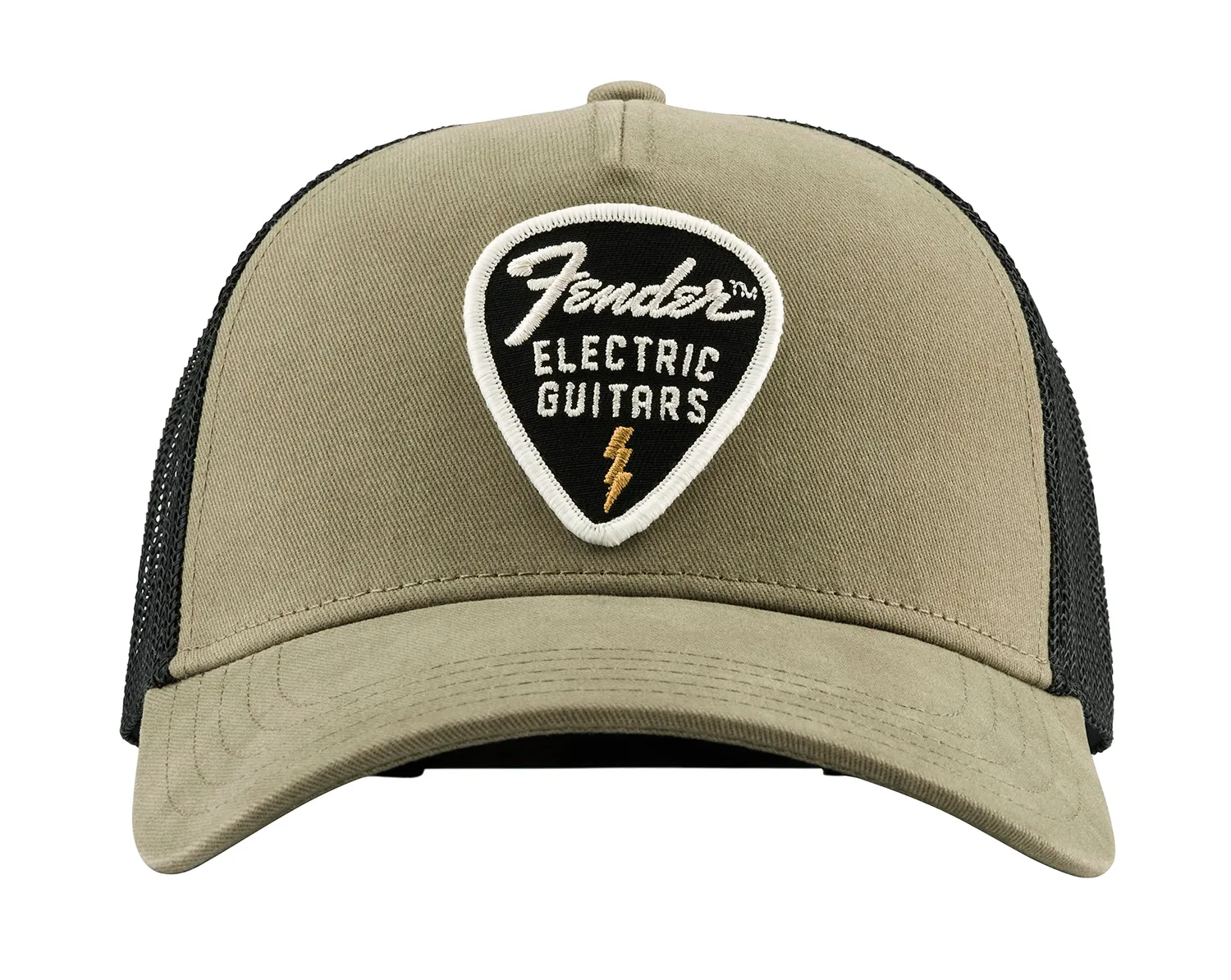 Fender Logo tracolla chitarra bianco verde kaki regolabile
