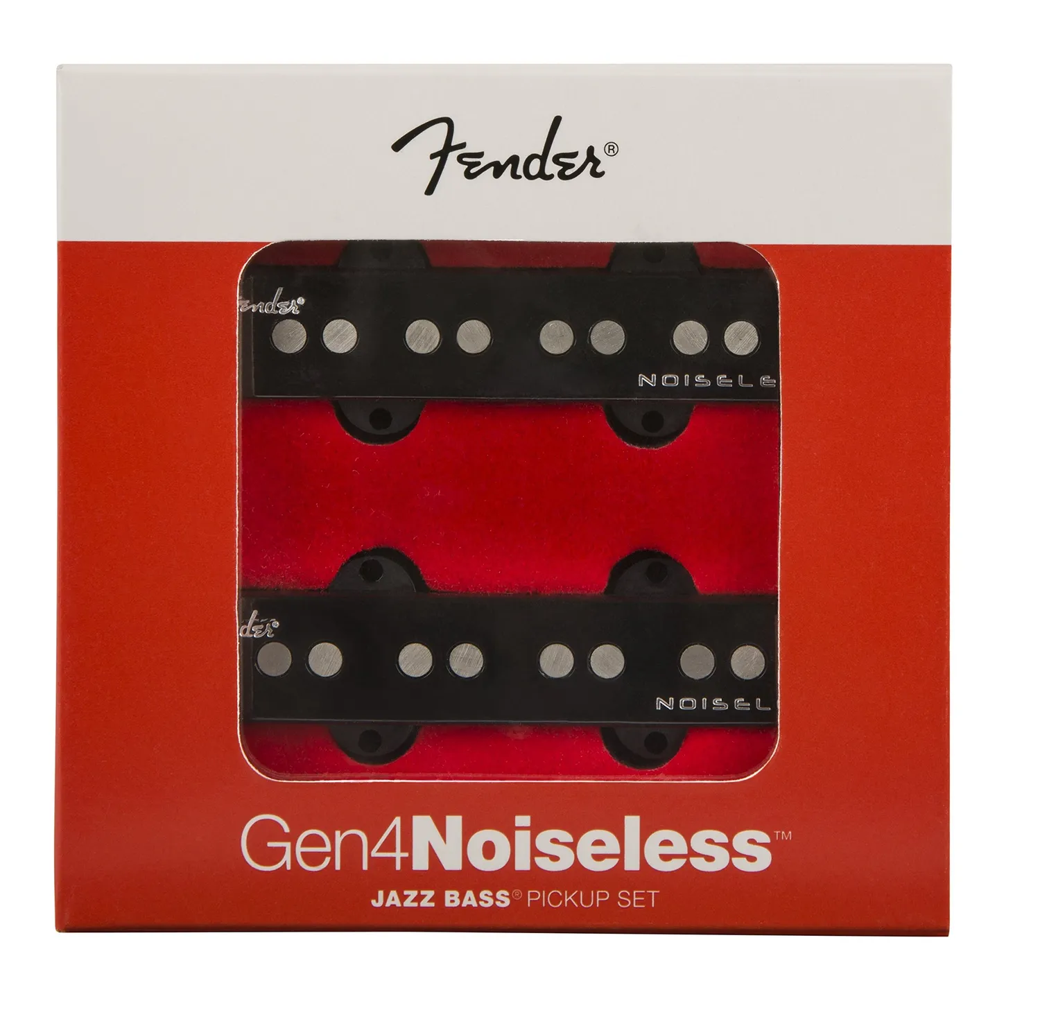 Fender Gen 4 Noiseless Jazz Bass pickup set 2 nero single-coil