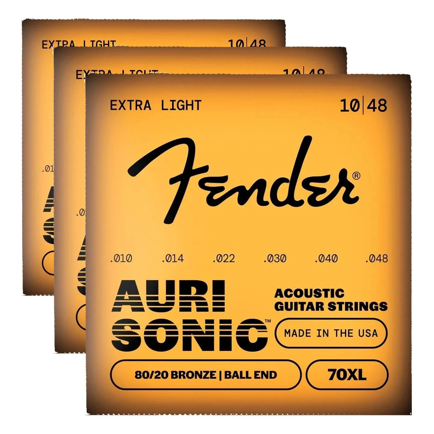 Fender 80/20 corde chitarra acustica bronzo calibro medio
