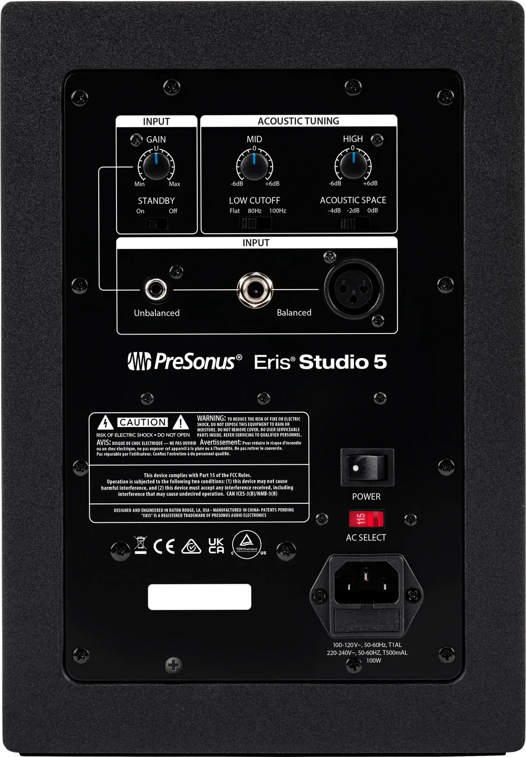 PreSonus Eris Studio 5 monitor da studio singolo 80W