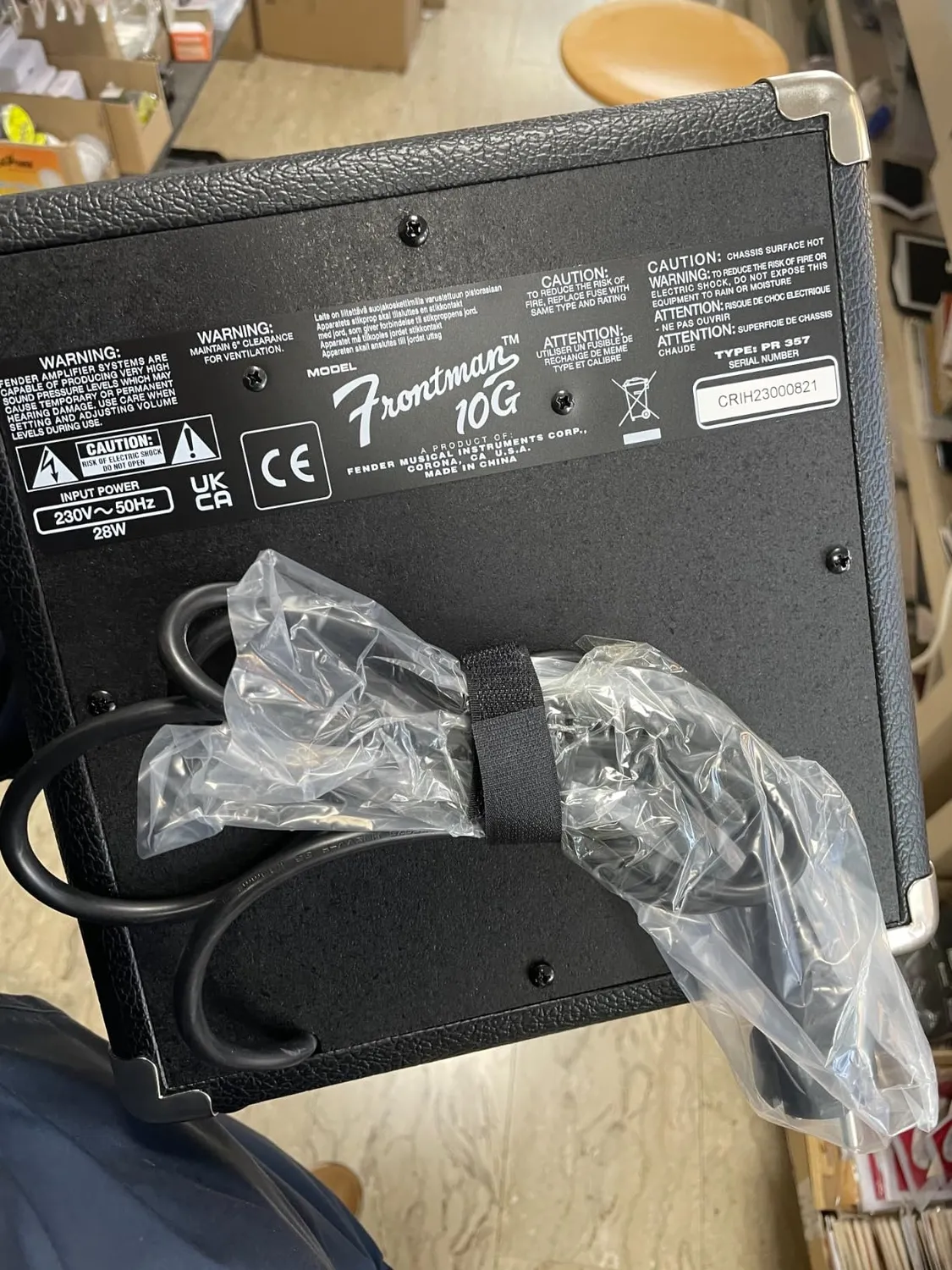 Fender Frontman 10G ampli chitarra 10W con cuffie nero