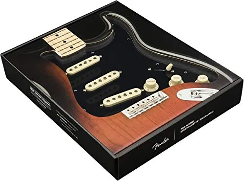 Fender Tex-Mex Battipenna Strat S/S/S Nero 11 Fori