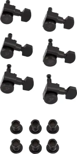 Fender Locking Tuners meccaniche nere 18:1 Strat Tele sfalsate