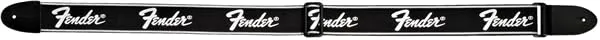 Fender Running Logo tracolla chitarra 2" nera