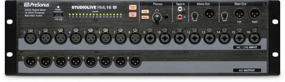 PreSonus StudioLive RML16AI mixer digitale rack 32 canali