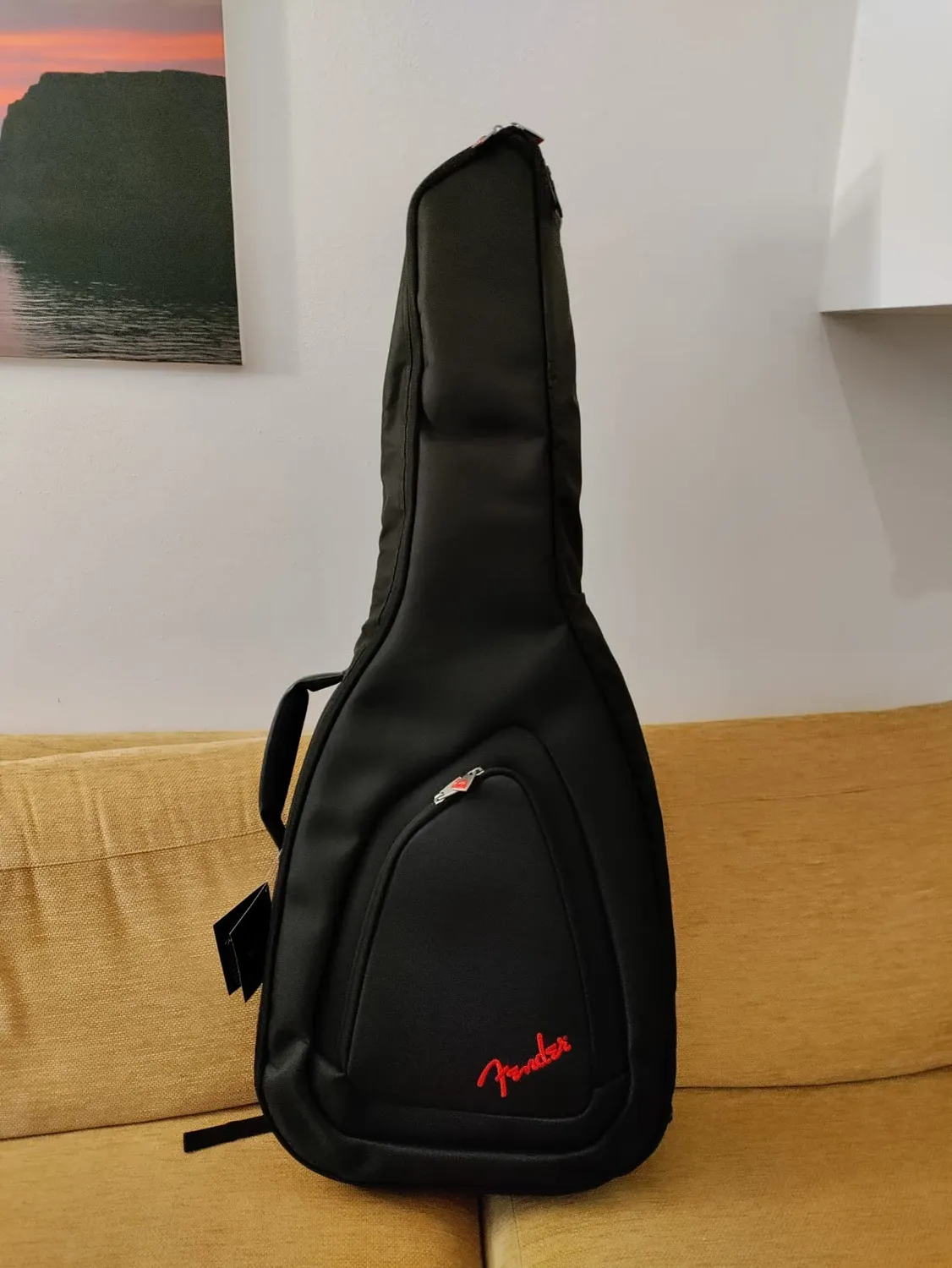 Fender FA610 borsa chitarra acustica dreadnought 10 mm nera