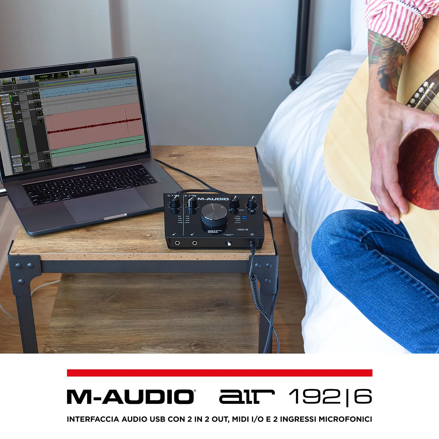 M-Audio AIR 192|6 scheda audio USB MIDI 24bit 2in