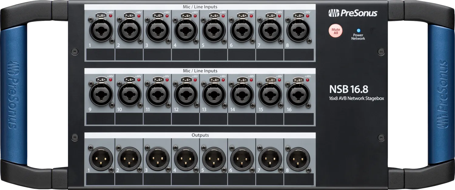 PreSonus NSB 16.8 Stage Box Rete AVB 16 In EU 8 Out