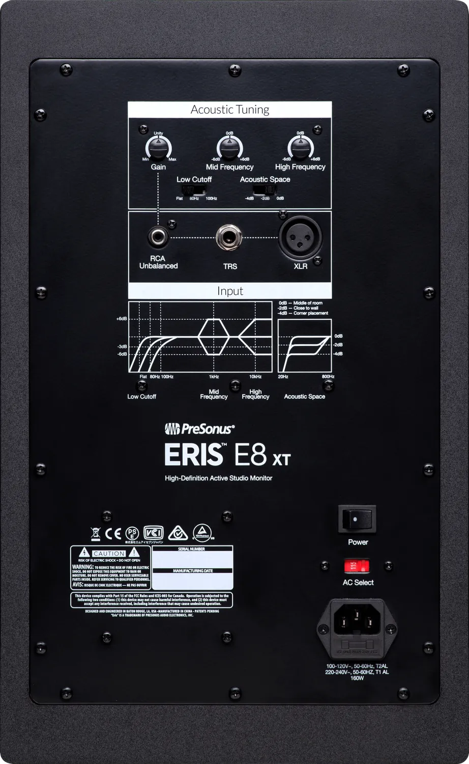 PreSonus Eris E8 XT monitor studio 8 pollici EU attivo