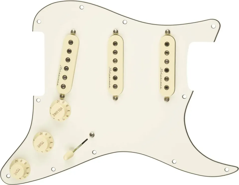 Fender Hot Noiseless battipenna Strat S/S/S bianco
