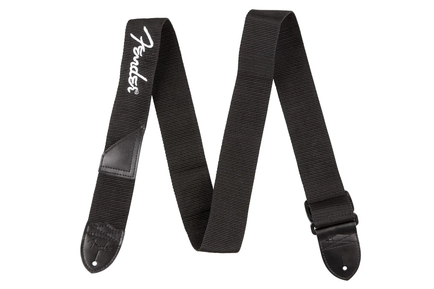 Fender Logo tracolla chitarra 2" nera rossa portaplettri