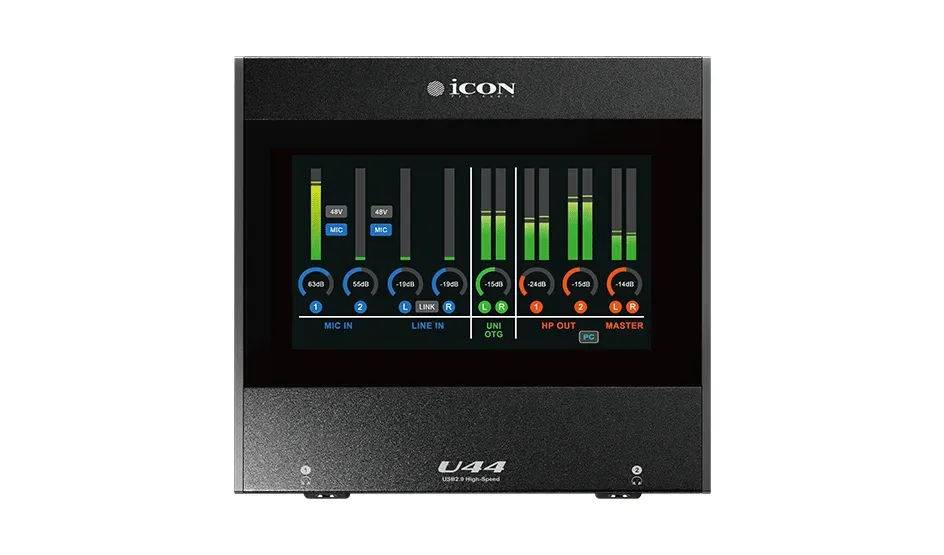 iCON Pro Audio U44 interfaccia audio USB 4x4 con display