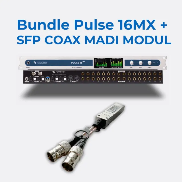 Ferrofish Pulse16 MX convertitore ADAT MADI + SFP coassiale