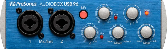 PreSonus AudioBox USB 96 scheda audio USB blu 2x2