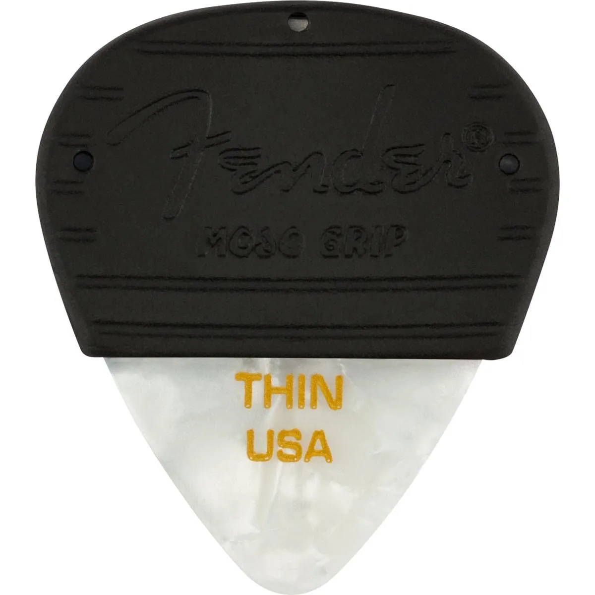 Fender Mojo Grip plettri heavy white moto 3 pezzi