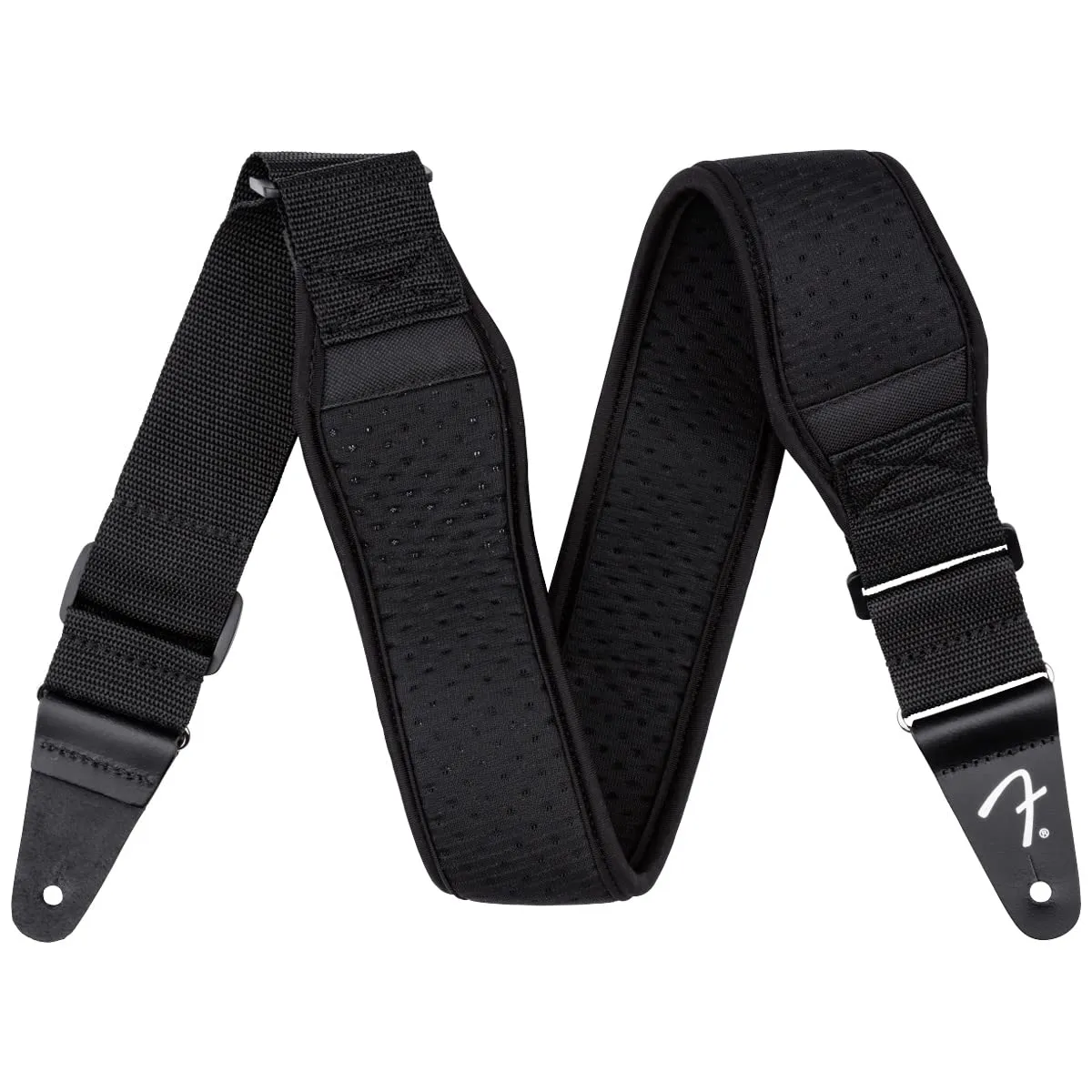Fender Swell tracolla neoprene nera 7,5 cm chitarra basso