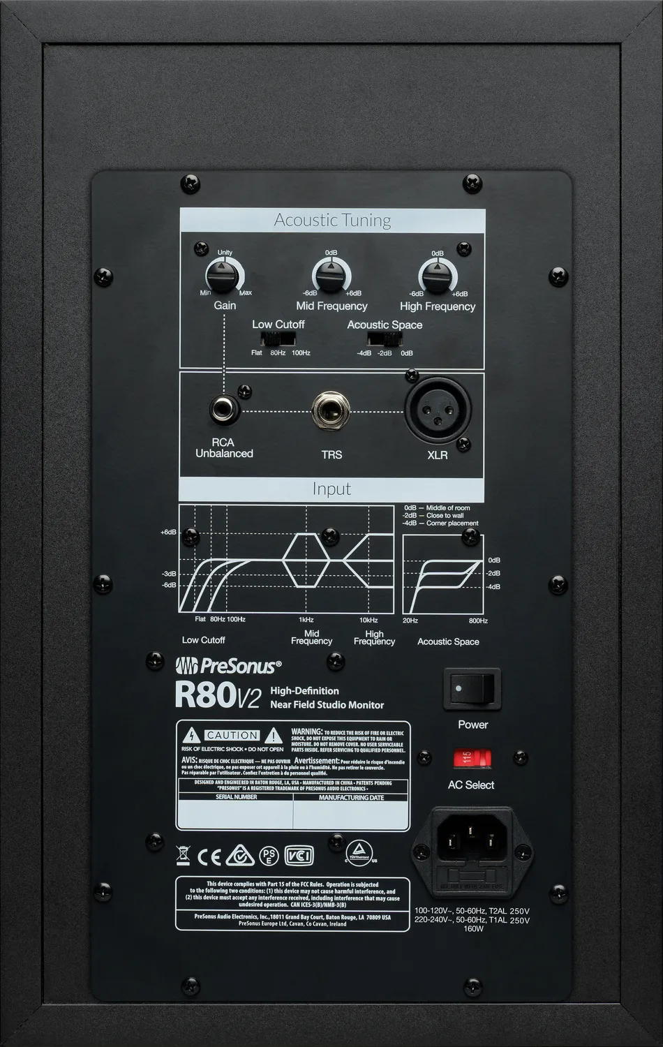 PreSonus R80 V2 monitor da studio attivo AMT