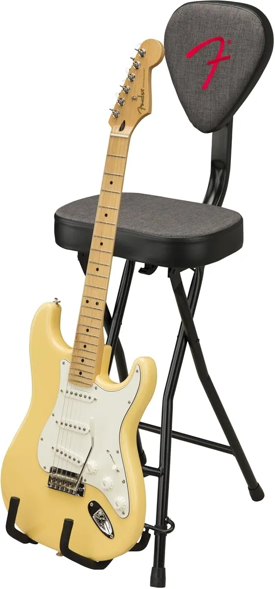 Fender 351 sgabello supporto chitarra pieghevole Grigio Tweed