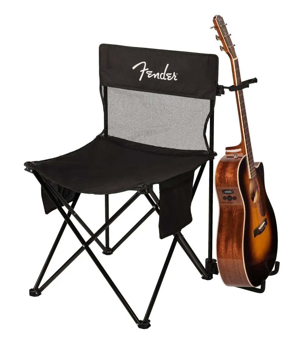 Fender Festival Stand sedia con supporto chitarra pieghevole