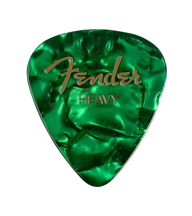 Fender 351 Plettri Chitarra Heavy Verde Celluloide