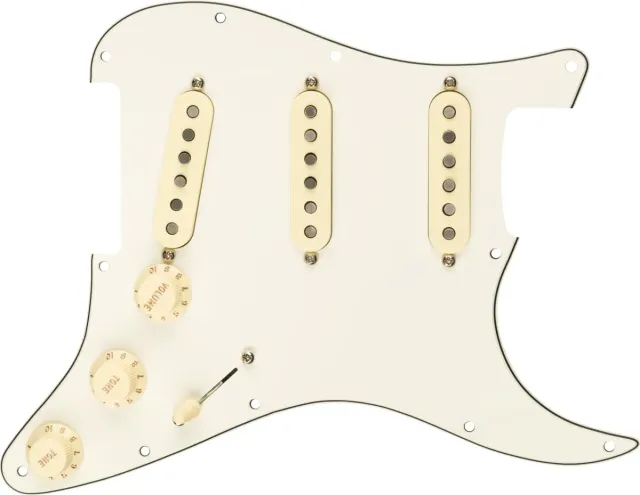 Fender Custom Shop Fat 50s Battipenna Pre-Cablato Strat Bianco