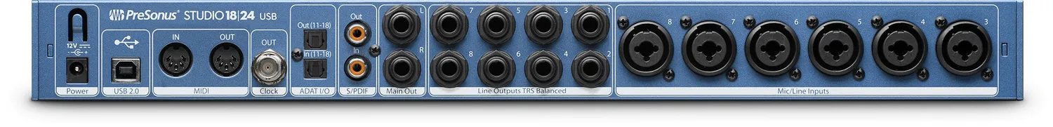 PreSonus Studio 1824 interfaccia audio USB 18 ingressi 192 kHz