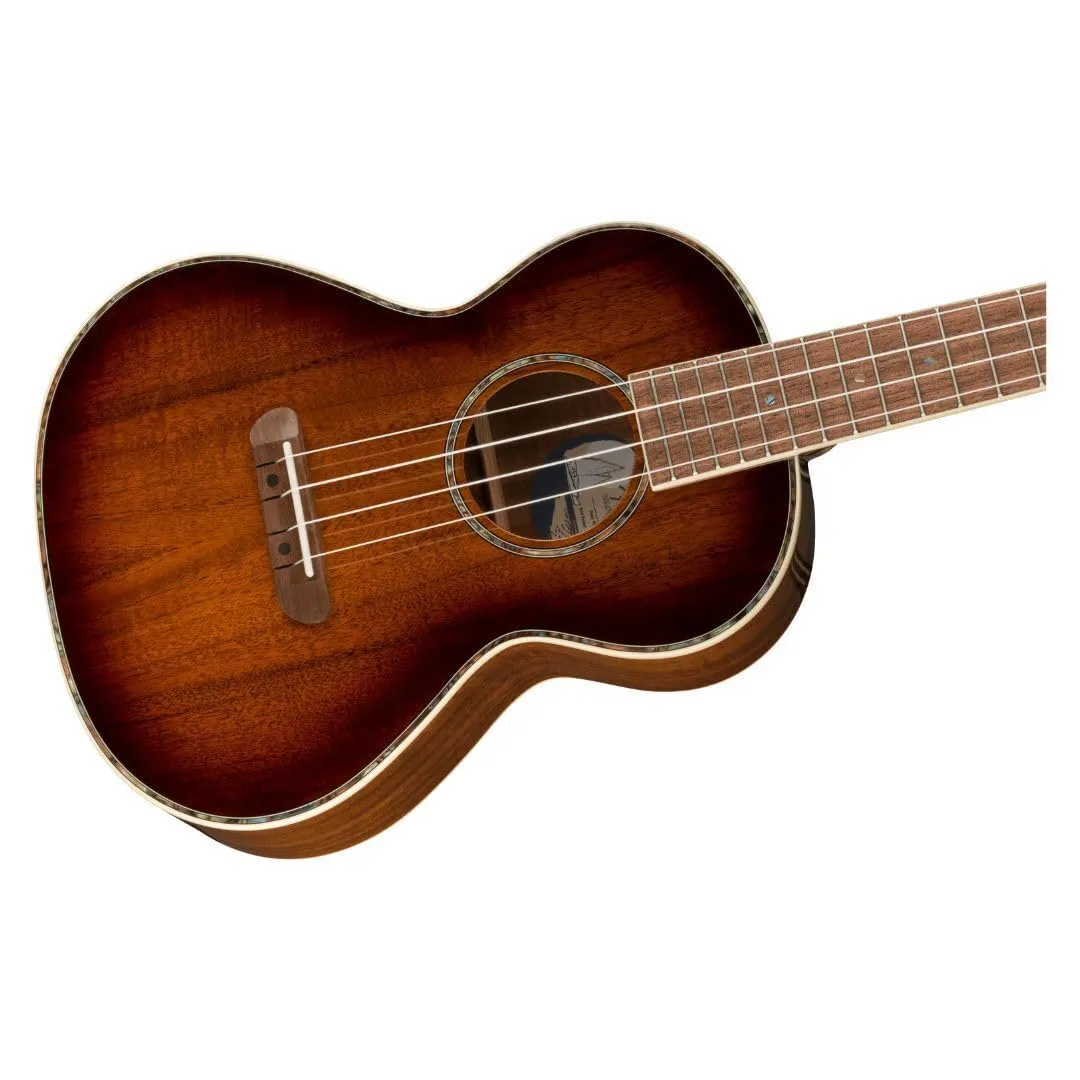 Fender Montecito ukulele tenore shaded edge burst