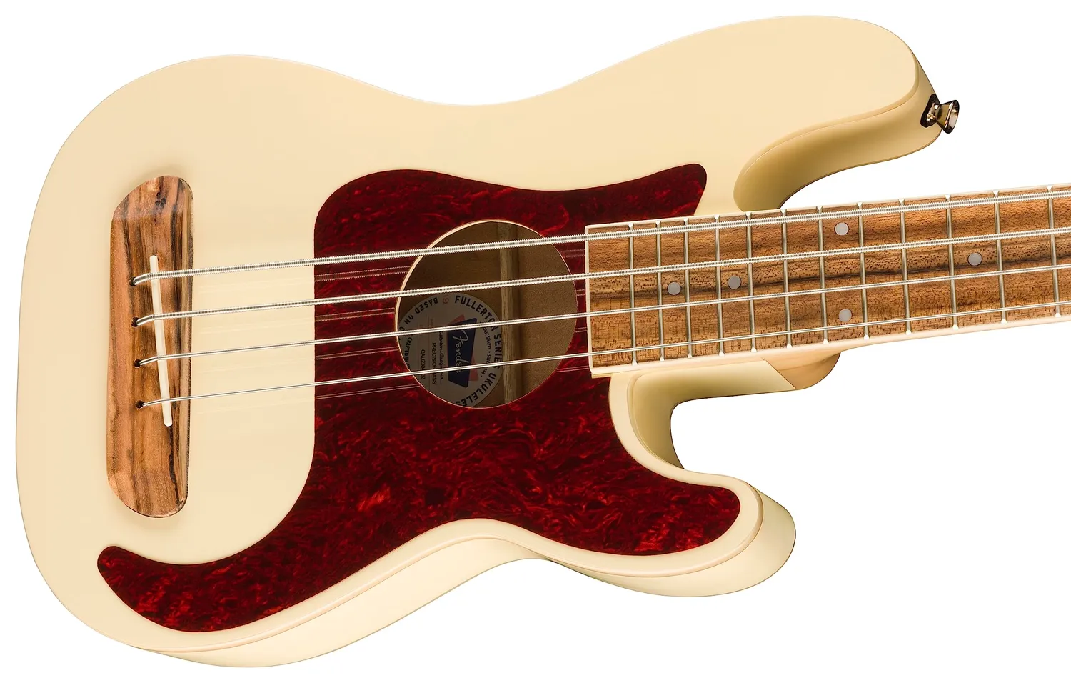 Fender Fullerton Precision Bass Uke bianco 4 corde