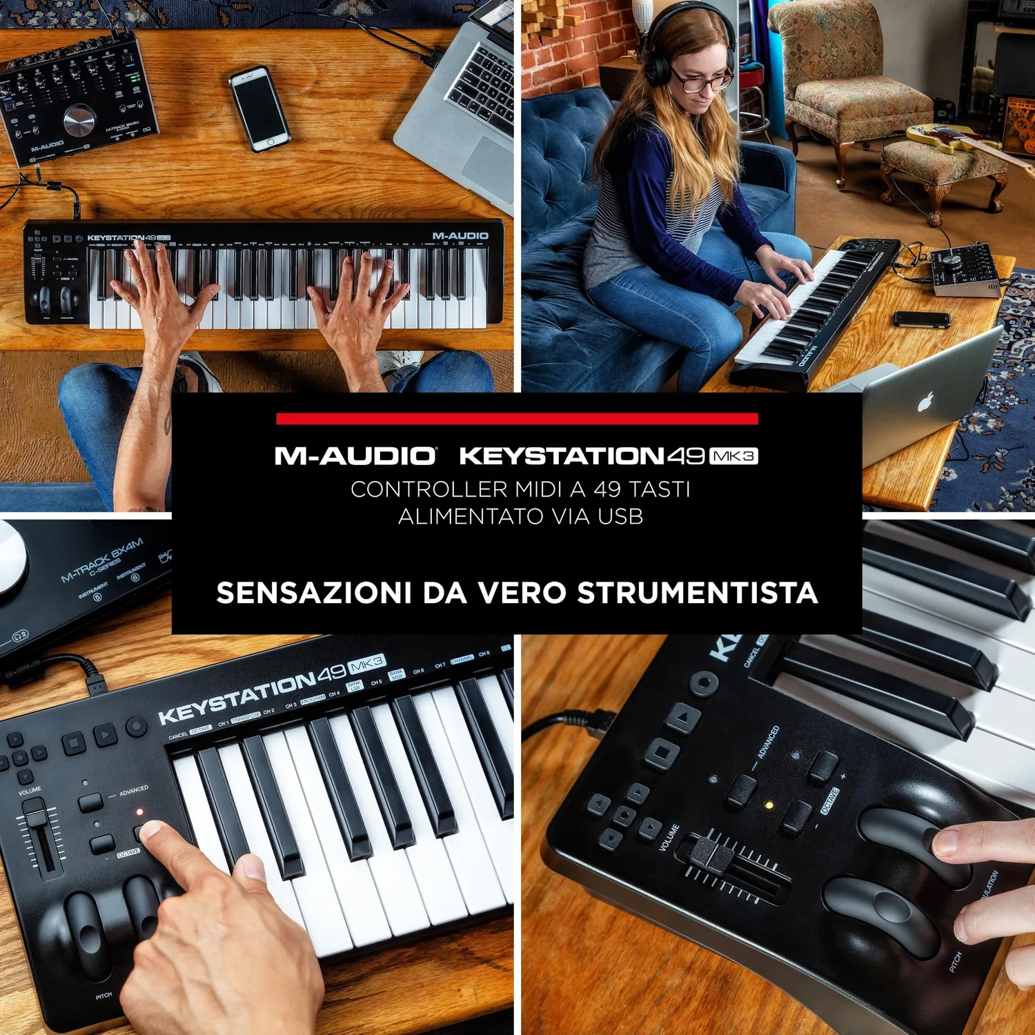 M-Audio Keystation 49 MK3 tastiera MIDI 49 tasti USB