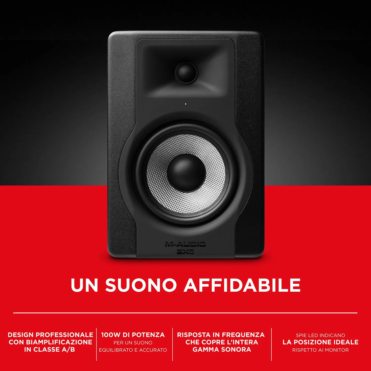 M-Audio BX5 D3 monitor studio 5" 100W Kevlar singolo