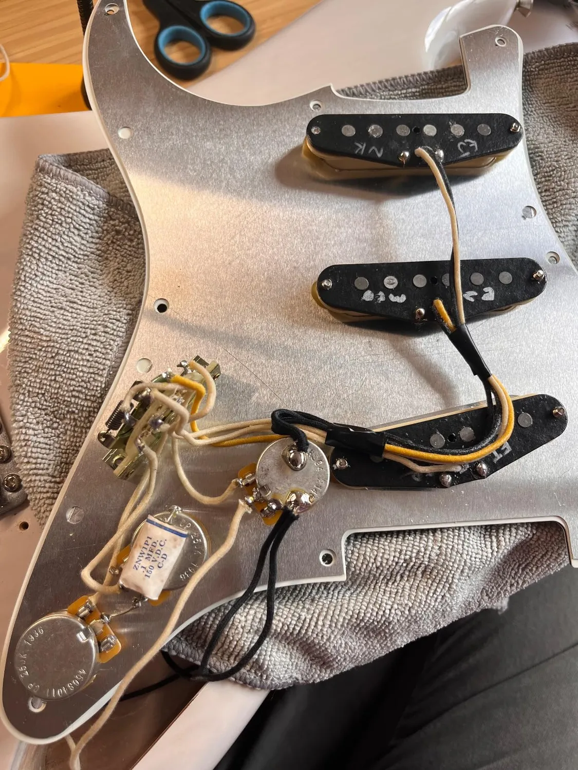 Fender Eric Johnson Signature Strat Set Pickup Single-Coil Bianco Aged