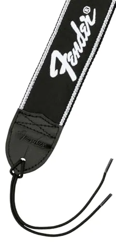 Fender Running Logo tracolla chitarra 2" nera