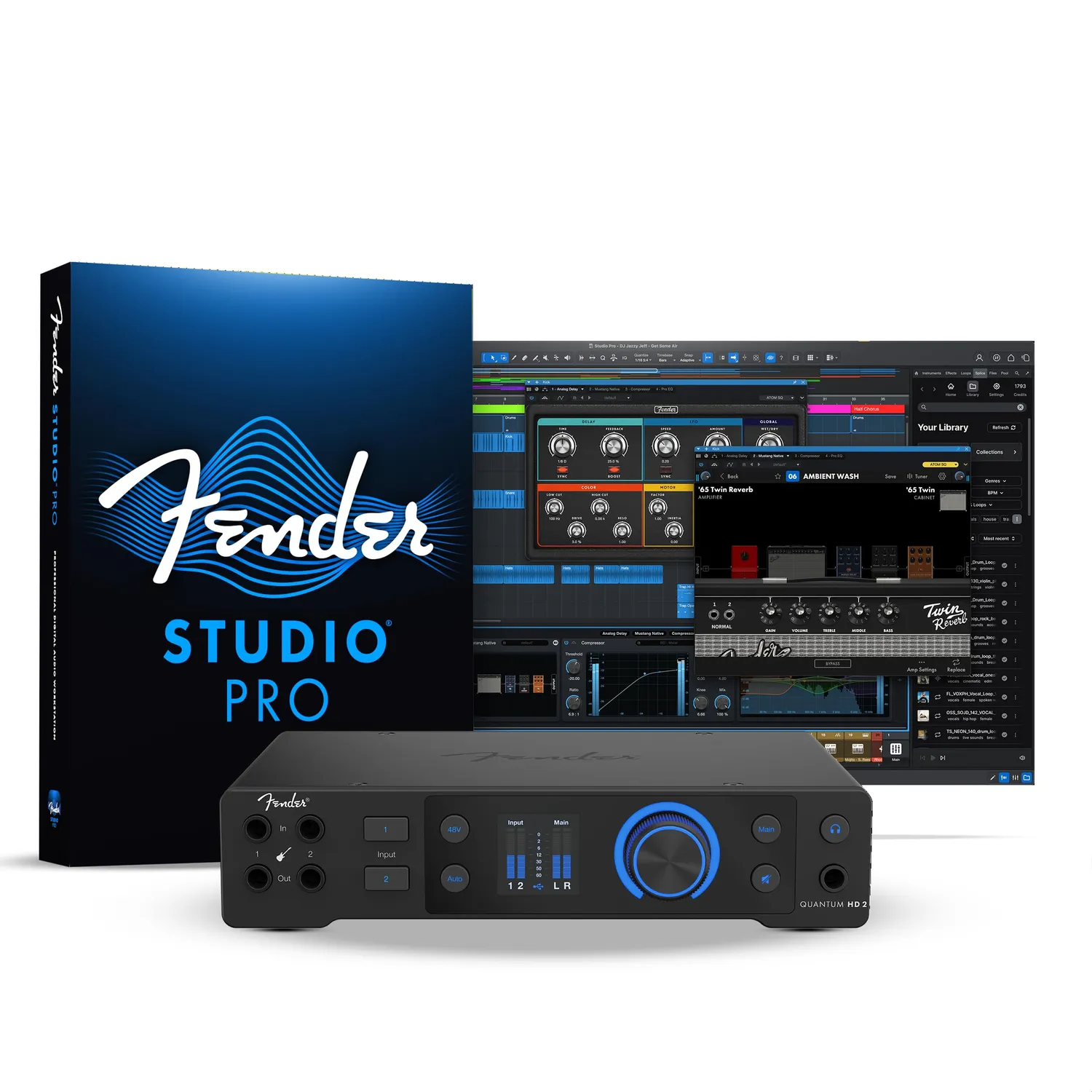 Fender AudioBox GO scheda audio USB-C 24bit/96kHz 2x2