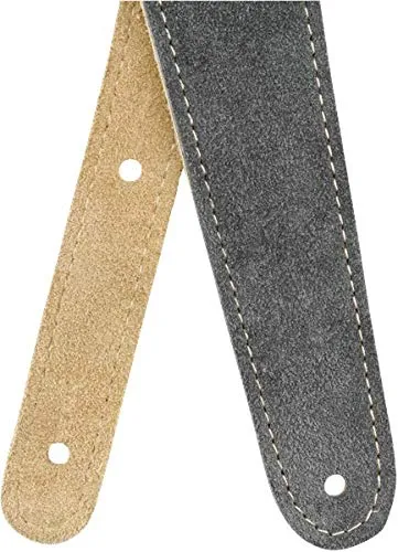 Fender Reversible Suede tracolla chitarra 5cm grigio pelle