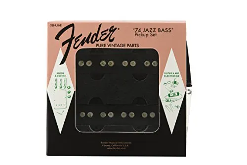 Fender Pure Vintage 74 Pickup Jazz Bass Nero Coppia