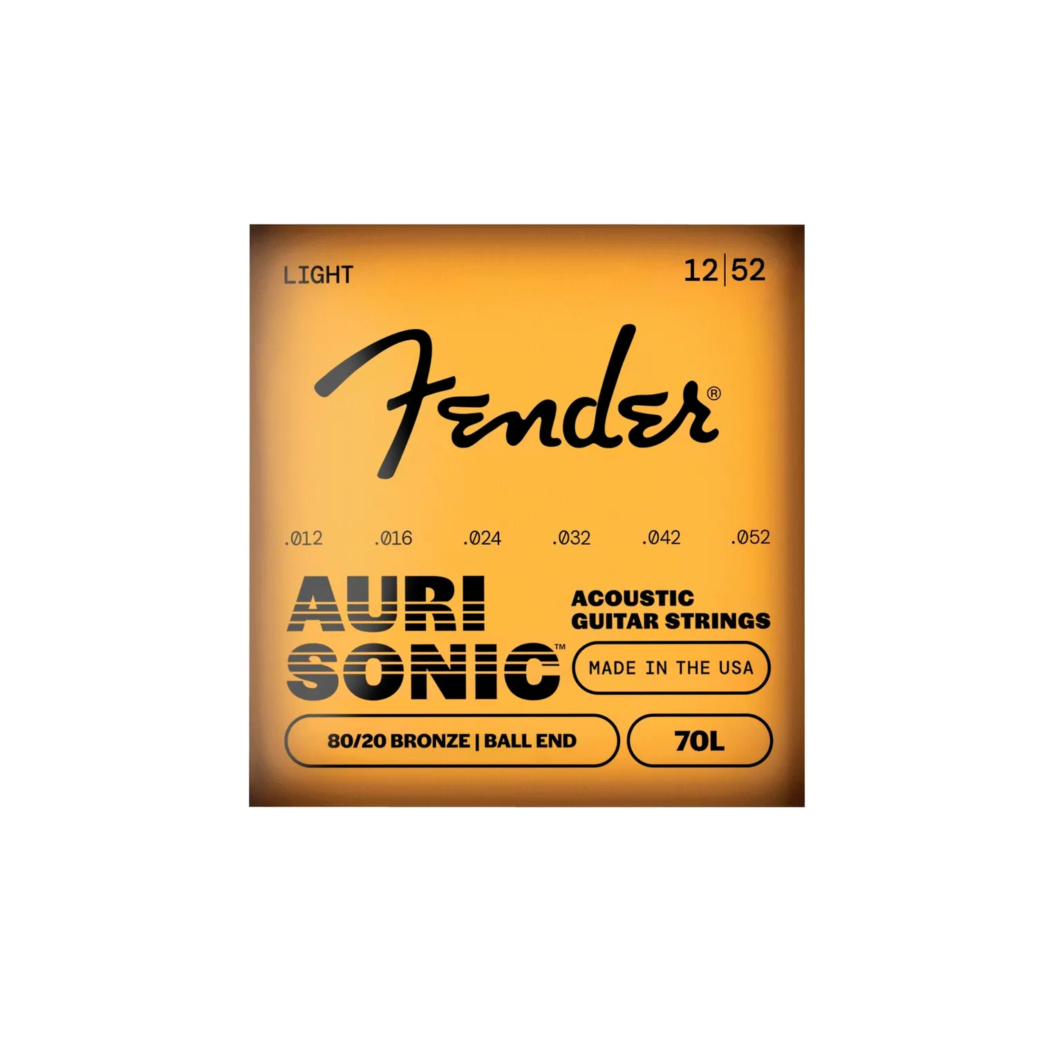 Fender 80/20 corde chitarra acustica bronzo calibro medio