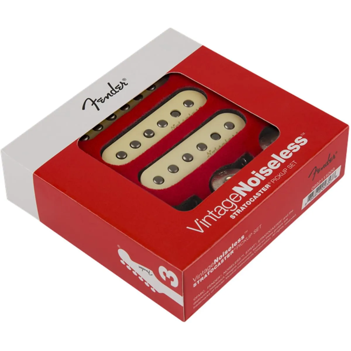 Fender Vintage Noiseless pickup Strat set 3 aged white