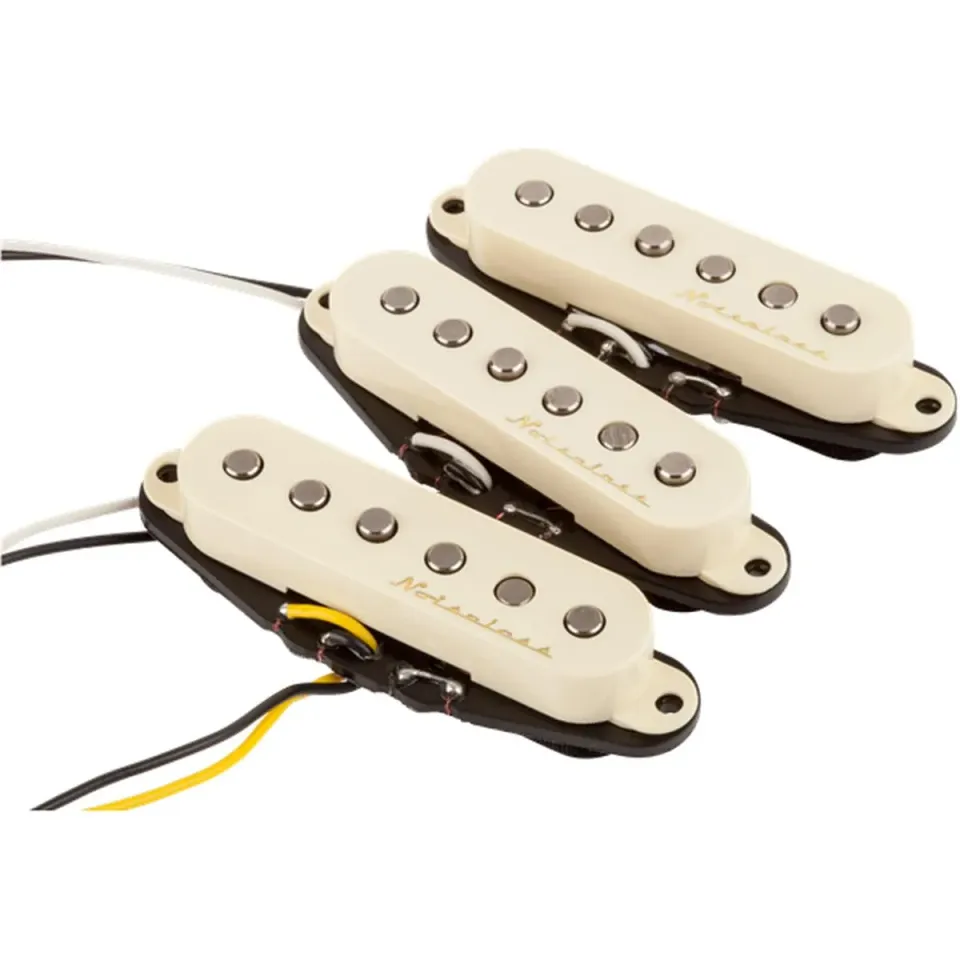 Fender Vintage Noiseless pickup Strat set 3 aged white